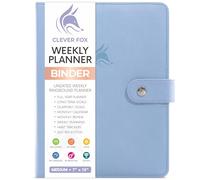 Clever Fox Weekly Planner Binder - Goal Setting Planner for Time Management & Weekly Tasks - Work & Life Organizer with To Do List & Habit Tracker - Undated, 7″ x 9″ Hardcover (Periwinkle, Medium (7″