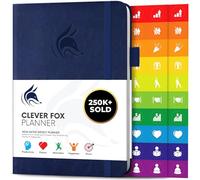Clever Fox Weekly Planner Undated, Monthly & Daily Notebook, Dark Blue