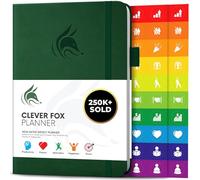 Clever Fox Weekly Planner Undated, Monthly & Daily Notebook, Forest Green