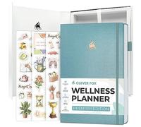Clever Fox Wellness Journal Premium for Women, Workout & Food Aquamarine