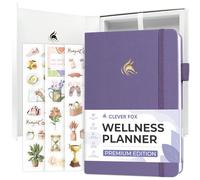 Clever Fox Wellness Journal Premium for Women, Workout & Food Lavender