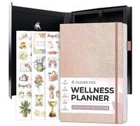 Clever Fox Wellness Journal Premium for Women, Workout & Food Rose Gold