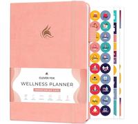 Clever Fox Wellness Planner & Food Journal for Weight Loss, A5 Light Pink