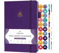 Clever Fox Wellness Planner & Food Journal for Weight Loss, A5 Purple