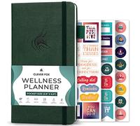 Clever Fox Wellness Planner & Food Journal Small Forest Green