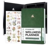 Clever Fox Wellness Planner Premium Daily Lifestyle Journal for Health, Nutrition & Exercise Meal, Exercise & Habit Trackers Forest Green, A5 (14.5 x 21cm), 2017