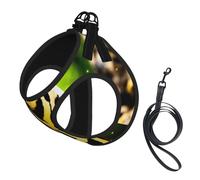 Clever Giraffe Print Dog Harness,Pet Leash Vest,Adjustable And Reflective Vest,For Small To Medium Dogs