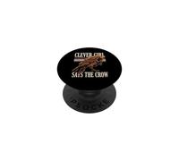 Clever Girl Says The Crow Raven Bird PopSockets Adhesive PopGrip
