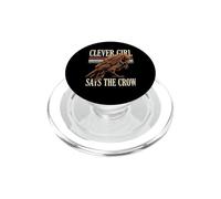 Clever Girl Says The Crow Raven Bird PopSockets PopGrip for MagSafe