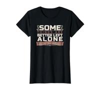 Clever Introvert Some Things are Better Left Alone Quote Value Graphic T-Shirt, Women, Black, S