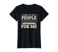 Clever Introverted Quotes for Sarcastic Antisocial Guys Value Graphic T-Shirt, Women, Black, S