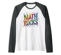 Clever Math Rocks Physics Team Learn STEM Geek Technology Raglan Baseball Tee