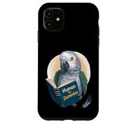 Clever parrot with Human Dummies book-perfect Design Case for iPhone 11