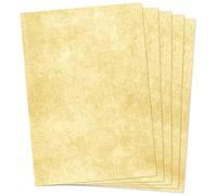 Clever Pool Vintage Marbled 120 g/m² Medieval Paper, 25 Sheets A4, Bright Colours