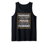 Clever Relationship Humor Celebrating the Happy Newlywed Tank Top