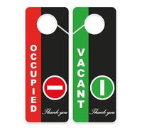 CLEVER SIGNS Do Not Disturb Sign - Occupied, 2 Pack, Door Hanger, Double Sided, Ideal for Using in Any Places Like Bathroom, Home Office, Conference Room, Shared Apartment, Restroom etc.