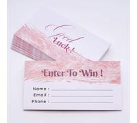 CLEVER SIGNS Raffle Tickets, 200-Pack, Enter to Win Cards, 3.5" x 2", Entry Form Cards for Contests, Auction Tickets