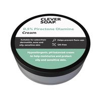 Clever Soap 0.5% Piroctone Olamine Face & Body Cream - Helps Prevent Flare-Ups - Suitable For Seborrheic Dermatitis, Psoriasis, Acne, Dry & Oily, Sensitive Skin - Fragrance & Oil Free, For Men & Women