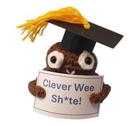 Clever Wee Sh*te! Crocheted Emotional Support Poo, Funny Graduation Gift, School, College, University, Doctorate, Adults, Kids, Boy, Girl, Unisex, Scottish, Scotland