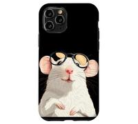 Clever White Rat in Pretty Frames for Rodent Pets Lovers Case for iPhone 11 Pro