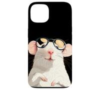 Clever White Rat in Pretty Frames for Rodent Pets Lovers Case for iPhone 13
