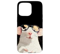 Clever White Rat in Pretty Frames for Rodent Pets Lovers Case for iPhone 15 Pro Max