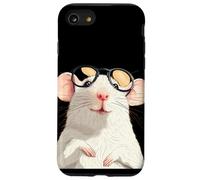 Clever White Rat in Pretty Frames for Rodent Pets Lovers Case for iPhone SE (2020) / 7 / 8