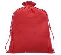 CleverDelights 12" x 16" Red Cotton Bags - 25 Pack - Premium 12x16 Inch Drawstring Bag