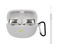 CLEVERISH Silicone case for The New Bose Ultra Open Earbuds 2024, Shockproof case for Bose Ultra Open Earbuds 2024 with Carabiner and Wrist Strap. (White)