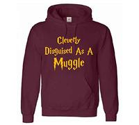 Cleverly Disguised As A Muggle Adults Hoodie (Medium) Maroon