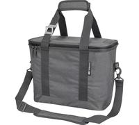CleverMade Collapsible Insulated Cooler Bag - 30 Can Leakproof Soft Cooler for Beach, Travel, Car - Shoulder Strap, Bottle Opener - Heather Cool Gray/Shadow Gray