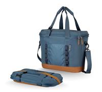 CleverMade Pacifica Collapsible Cooler Bag - Medium Portable Cooler Bag for Travel, Foldable Insulated Cooler for Beach, Picnic & Road Trips, Holds Up to 30 Cans, Leakproof Soft Carry Cooler - Ocean