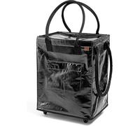CleverMade Rolling Laundry Hauler, 90L Capacity, Collapsible Tote with Wheels, Black, 75 lb Weight Limit