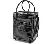 CleverMade Rolling Laundry Hauler, 90L Capacity, Collapsible Tote with Wheels, Black, 75 lb Weight Limit
