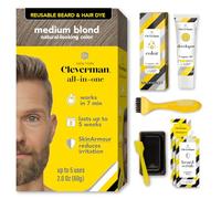 Cleverman Hair and Beard Dye for Men - All-in-One Set - Colour for Men for Natural Coverage Against Grey Hair, Professional Quality, No Ammonia, for Concealing Grey Hair, Beard