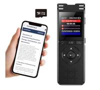 Clevertalk AI Voice Recorder, 128 GB - 1536 kbps HD - Voice Activation - USB-C - Includes CleverTalk App - AI Transcription in 100+ Languages - AI Summaries, 2000 Min/Month Free for 6 Months