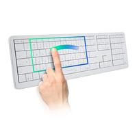 Clevetura CLVX 1 Mac | Touch On Keys & Gestures AI Keyboard | Bluetooth & USB-C | Low Profile Silent Scissor Keys | Interactive RGB | Aluminum Chassis | Compatible with Mac/iPad/AppleTV/VisionPro