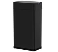 Clevich Automatic Rubbish Bin, 50L Touch-Free Motion Sensor Bin with Soft-Close Lid, Bag Retainer & Display Light, for Kitchen/Living Room/Office (Black)