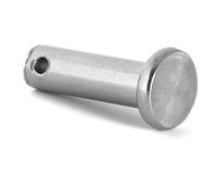 Clevis Pins, 304 Stainless Steel Flat Head Dowel Pins M3 M4 M5 M6 M8 M10 M12 Silver(45mm,M4)