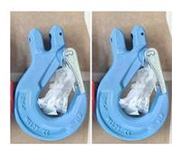 Clevis Sling Hook with Safety Latch Grade 80-2Pack (7100Lbs)