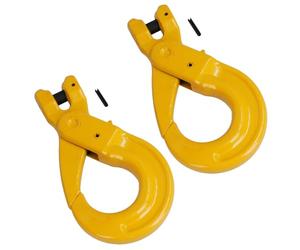 Clevis Sling Safety Catch with Auto Lock Hook W.L.L 8.0 Ton for 16mm Chain 2pc