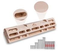 Clevo - Hangboard for climbing and bouldering - Ideal climbing hold board for beginners and advanced climbers & climbing hangboard bouldering can be combined with bouldering modules