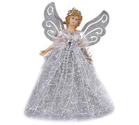 Clevoers Tree Top Angel,Christmas Tree Topper Fairy Angel House Decoration Ornament,22cm unusual impart