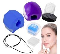 CLEYCYE Jaw Exerciser Trainer,4 Pack with 3 Strengths for Neck Face - Jawline Gum Exerciser Chew Shaper,Facial Double Chin Exercises,Jawliner Toner Exerciser for Men Women