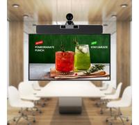 CLEYVER Bar Medium Room BYOD Video Conferencing Kit Complete video conferencing kit with dual-sensor 4K AI video bar, 65-inch 4K display and