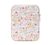 Clezolraa 6-7 Inch Puffy Sleeve Case for 7" Kindle Paperwhite 12th Gen/Colorsoft 2024, 6.8" Kindle Paperwhite 11th Gen, 6" Kindle 11th Gen 2024/2022, Oasis, Protective Pouch Bag, Beige Floral