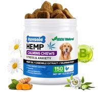 CLFJLXYX Calming Dog Treats That Work | 150 Count Dog Calming Tablets for Anxiety Relief | Reduces Stress, Fear, Separation, Barking | Fast Acting Calming Tablets for Dogs | Natural Chicken Flavour