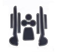 CLFJWZ Anti-slip mat Car Styling Door Slot Anti-slip Mat Water Cup Storage Box Anti-slip Mat Accessories For Polo 6R 6C 2010-2017(Bianco)