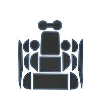 CLFJWZ Anti-slip mat Rubber Mat Door Slot Anti-slip Dustproof Cup Holder Pad Arm Box Storage Mat For Toyota For Prius 50 XW50 2015-2018(Blu)