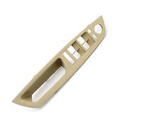 CLFJWZ Inner Door Handle Cover Interior Front Rear Left Right Car Door Handle Inside Cover Panel Trim Replacement for X5 X6 E70 E71 E72 2007-2013(LHD Beige)